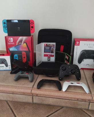 Nintendo switch+controllers e giochi