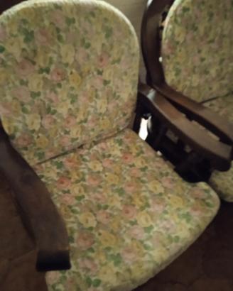 Poltrone due con telaio in legno massello 