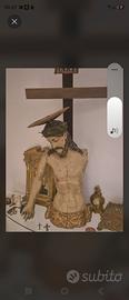 Scultura Lignea Antica Cristo-Arte Sacra XVIII 