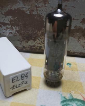VALVOLA EL84 TELEFUNKEN NUOVA TESTATA C ON  PROVAV