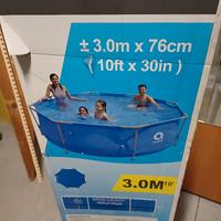 piscina tonda + filtro sabbia