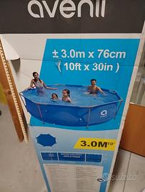 piscina tonda + filtro sabbia