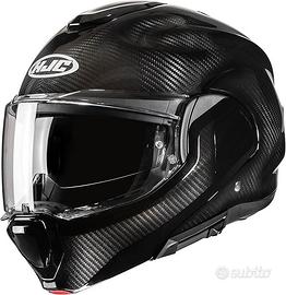 CASCO MODULARE HJC F100 CARBON BLACK