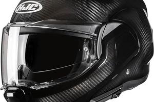CASCO MODULARE HJC F100 CARBON BLACK
