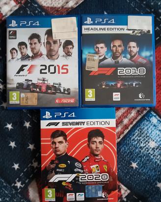 giochi F1 15/18/20 ps4