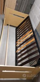 Strutture per letti singoli, in legno, con una sol