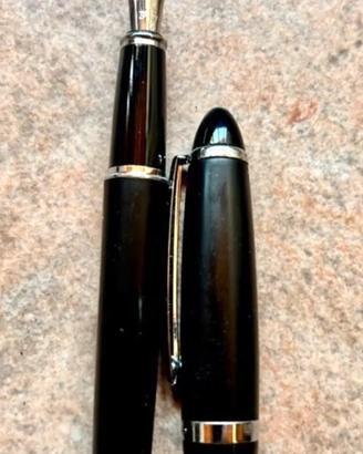 Elegante Penna stilografica Torpedo nera nuova