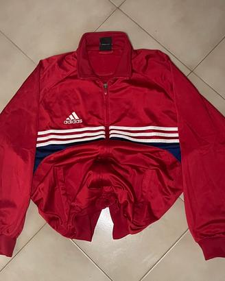 Giacca tuta ADIDAS vintage Y2K rossa/blu - S/M
