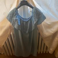 Vestitino in denim spalle scoperte