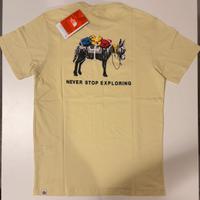 T-shirt The North Face Gialla con Asino - Tg M