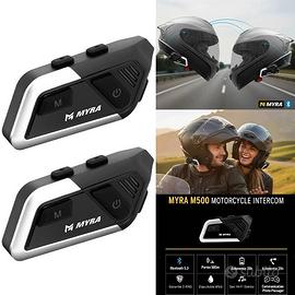 COPPIA INTERFONI CASCO INTEGRALE MODULARE JET MOTO