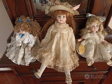 Tre Bambole da collezione 