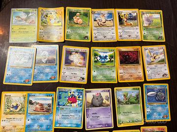 Carte Pokemon inizio 2000