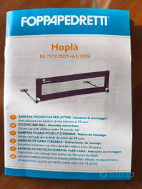 Barriera Hoplá Foppapedretti pieghevole per lettin