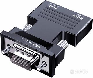 Adattatore da HDMI a VGA con Cavo Audio da 3,5 mm