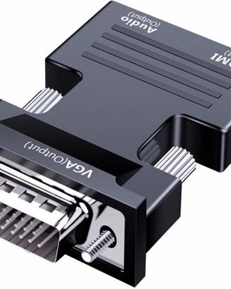 Adattatore da HDMI a VGA con Cavo Audio da 3,5 mm