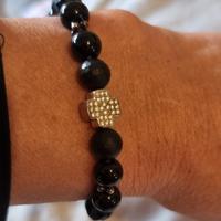 Bracciale elastico  Onice