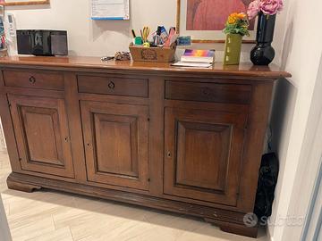 credenza stile classico in noce massello 