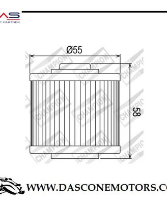 Filtro Olio Champion COF045 Yamaha Monocilindrici