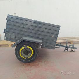 054M CARRELLO DA TRAINO, RIMORCHIO  CON IMPIANTO 