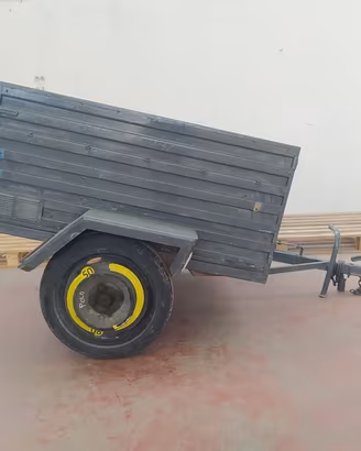 054M CARRELLO DA TRAINO, RIMORCHIO  CON IMPIANTO 