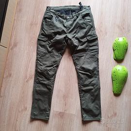 Pantaloni jeans cargo Hevik tg. 34 uomo verdi