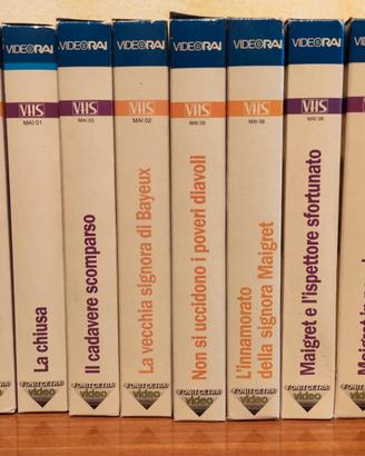 Videocassette VHS commissario Maigret