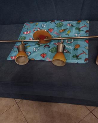 Binario con 4 faretti