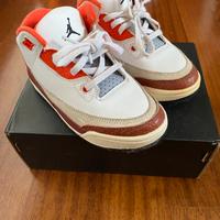 Air Jordan 3 Retro bambini taglia 29.5