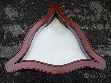 Tavolino triangolare a teca collezioni splendido