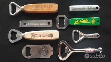 8 Cavatappi / Apri bottiglie Birra Vintage