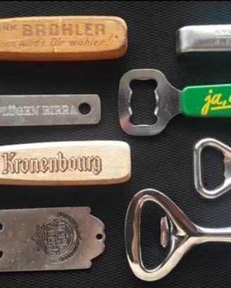 8 Cavatappi / Apri bottiglie Birra Vintage
