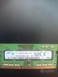 RAM SAMSUNG DDR3 4GB per Notebook 