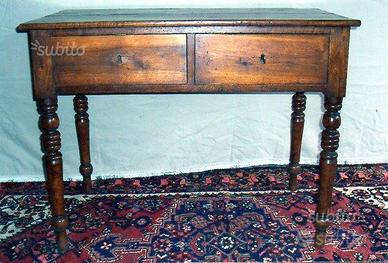 Scrittoio tavolo antico in noce