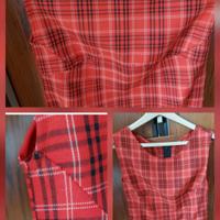 Vestito smanicato fattura sartoriale tg 44 ved.des