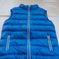 Giubbino smanicato blu con interno giallo bambini