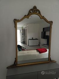 Specchio in legno vintage