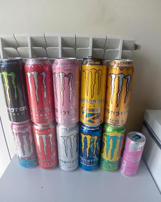 Monster energy lattine da collezione lotto