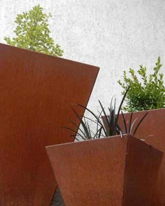 vasi in corten 