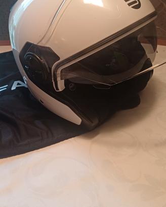 casco moto tipo jet Befast Bianco