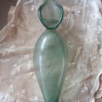 Urinatoio da letto femminile antico in vetro soffi