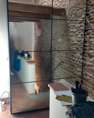 Armadio Pax Ikea, ante scorrevoli a specchio