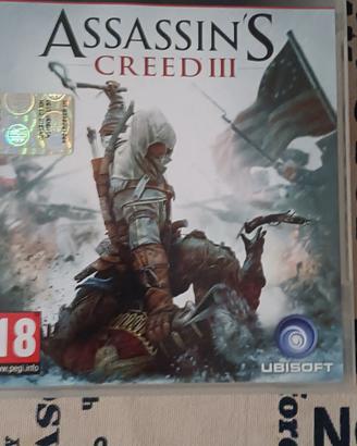Assassin's Creed III PS3 blu ray 