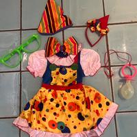 Vestito di carnevale Clown bambina