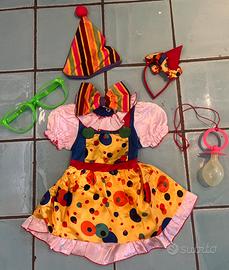 Vestito di carnevale Clown bambina