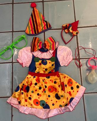 Vestito di carnevale Clown bambina