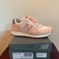 Scarpa donna sneakers new balance 574  rosa