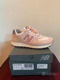 Scarpa donna sneakers new balance 574  rosa