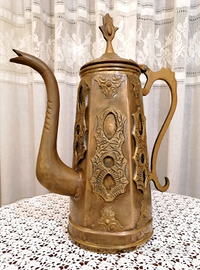 Antica Teiera in Bronzo/Ottone 37x29 cm