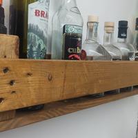 mensola in legno porta bottiglie